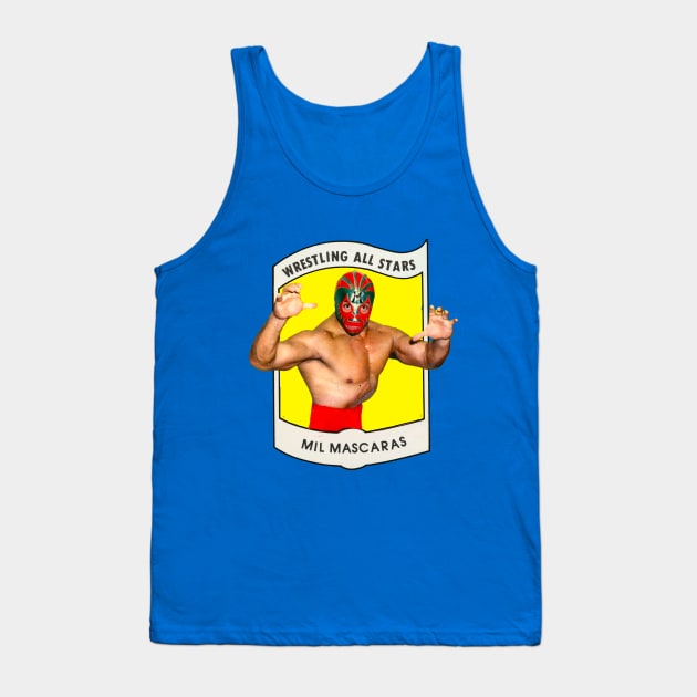 Mil Mascaras 1982 Wrestling All Stars Tank Top by Pop Fan Shop